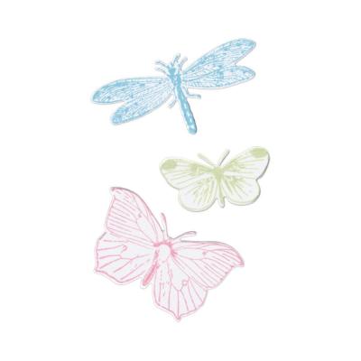 Sizzix by 49 and Market Stamp and Die Set - Engraved Wings